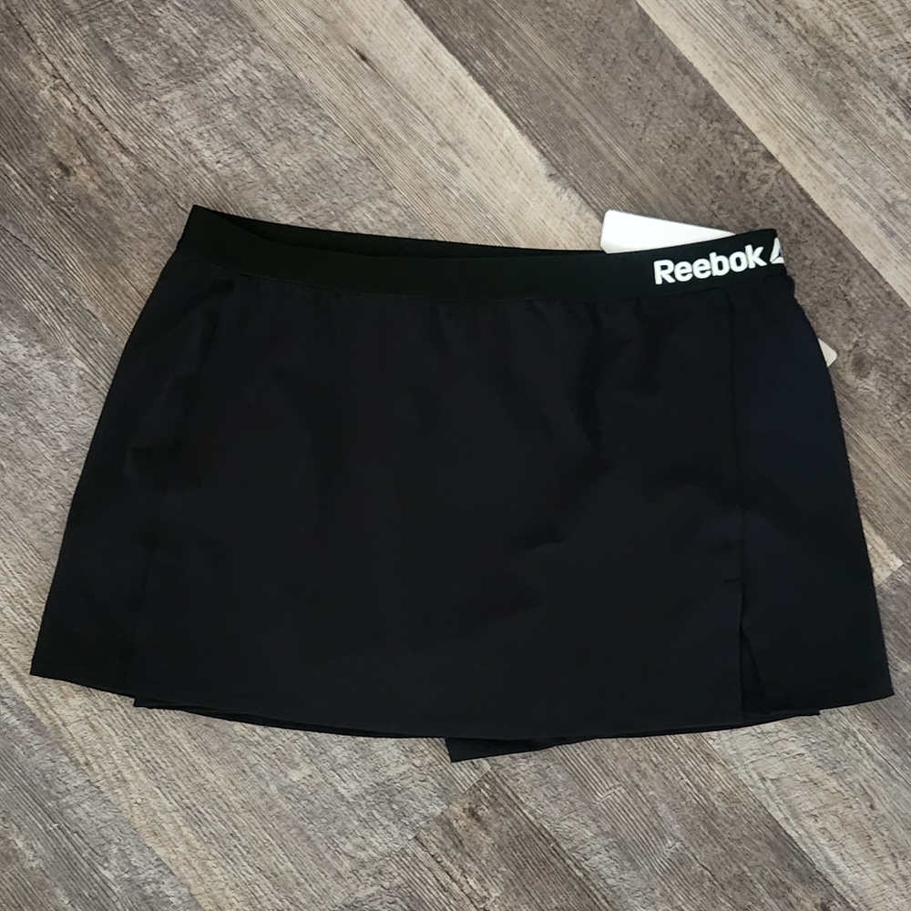 Reebok Womens 3XL Black Skort Athletic Shorts Lined Skirt Golf Tennis Pickleball